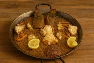 Paella Marinera El Pescador Fornells en Menorca
